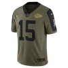 Kansas City Chiefs Tröjor Patrick Mahomes 15 Nike 2021 Salute to Service - Herr Kansas City Chiefs Tröjor Patrick Mahomes 15 Nike 2021 Salute to Service - Herr